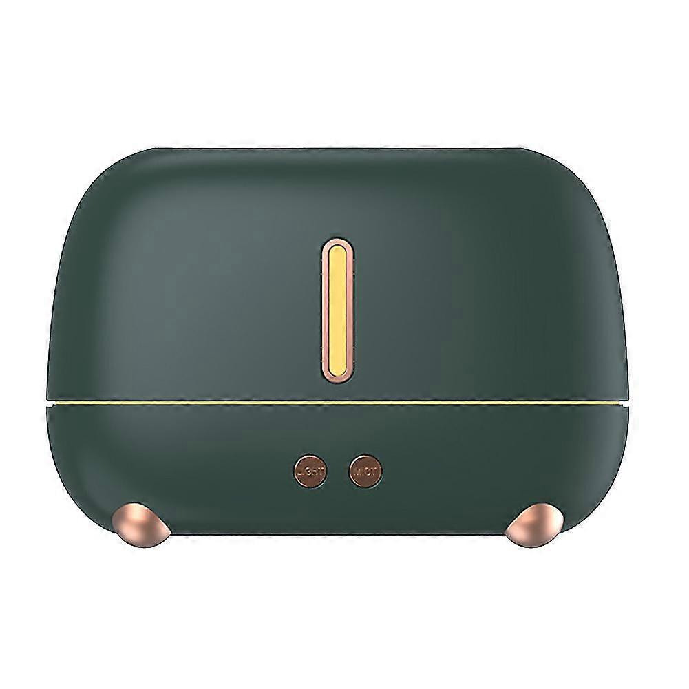 Essential Oil Diffuser With Flame Diffusers Air Humidifier Home Office Sooth Sleep Atomize Dark Green