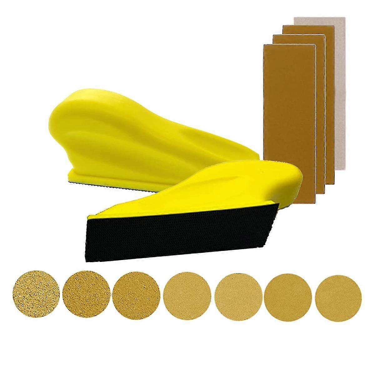140pcs Mini Kit,mini Paper Kit 3.5inch X 1inch Handle Sanding Tools Sandpaper P80-p600