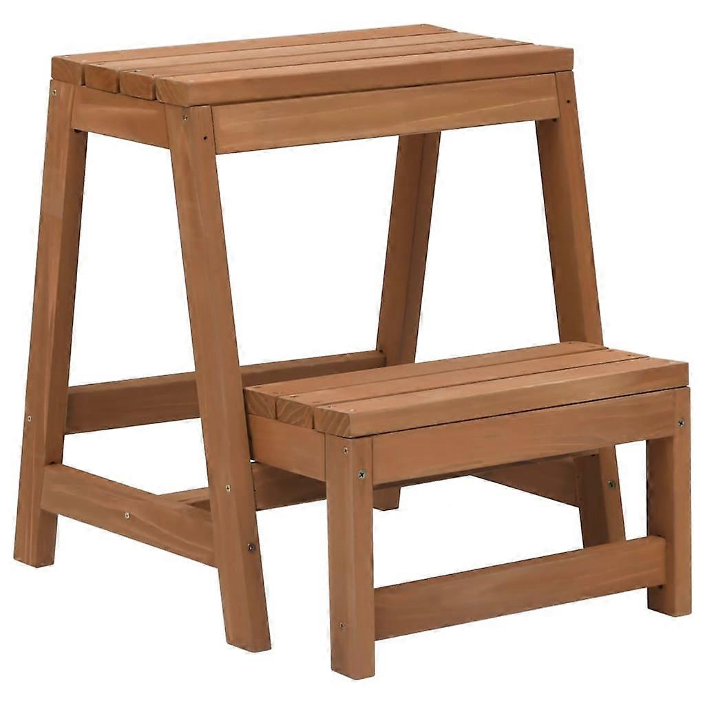 Foldable Step Stool Solid Firwood Benches Bar Stools