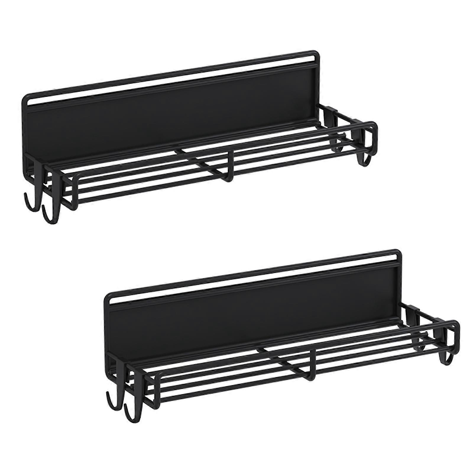 2pcs/4pcs Kitchen Spice Racks For Refrigerator Durable Iron Practical Tool Magnetic Side Storage Organizer Shelf ,100% New