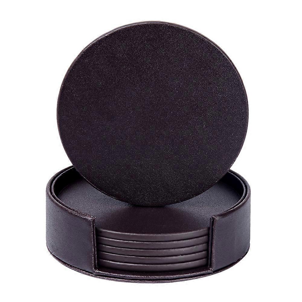 6PCS Leather Coasters for Drinks