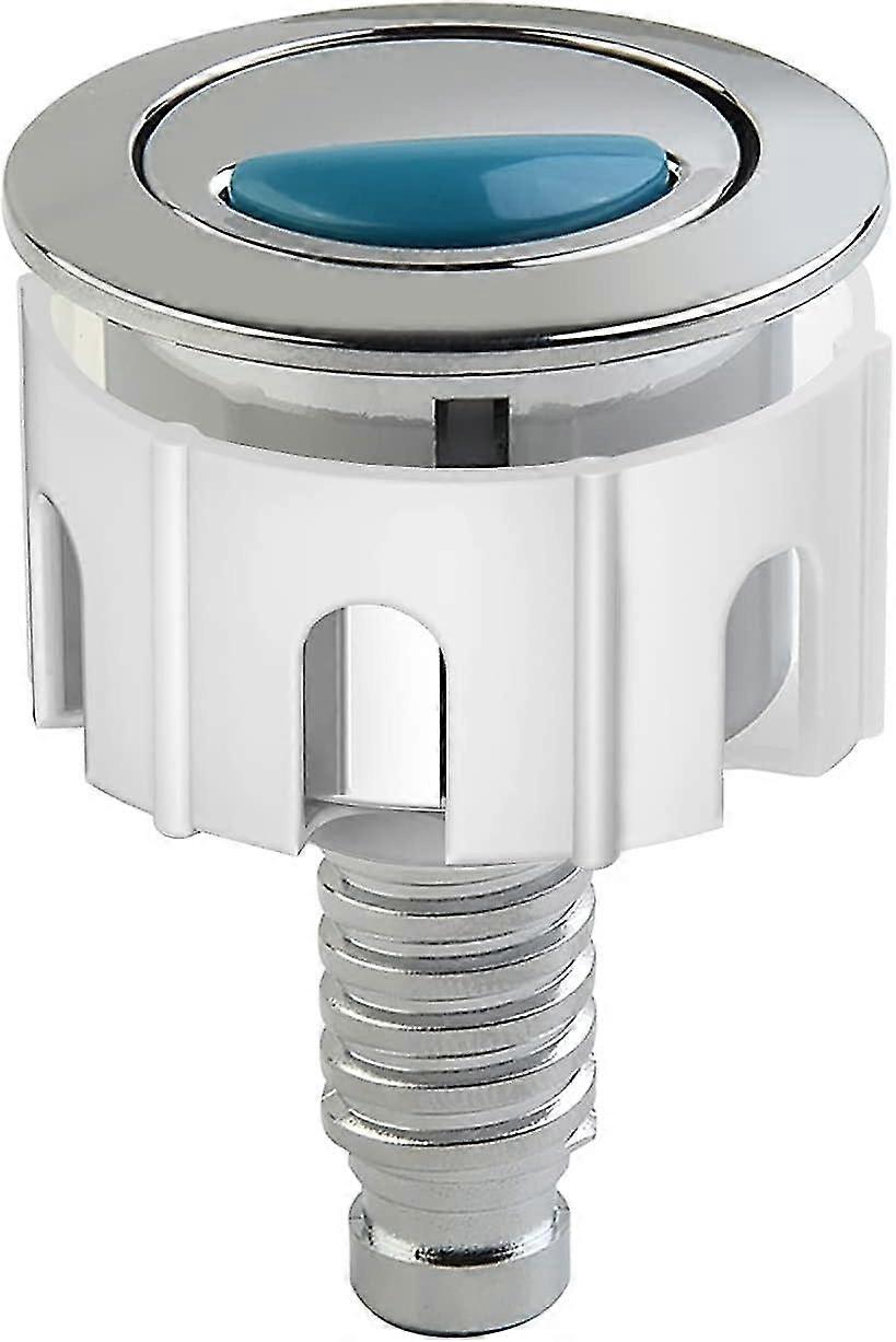 Toilet Flush Button, Round Head Dual Toilet Push Button, Toilet Push Button Flush Replacement Compatible With Ideal Cistern Tank-QJWL