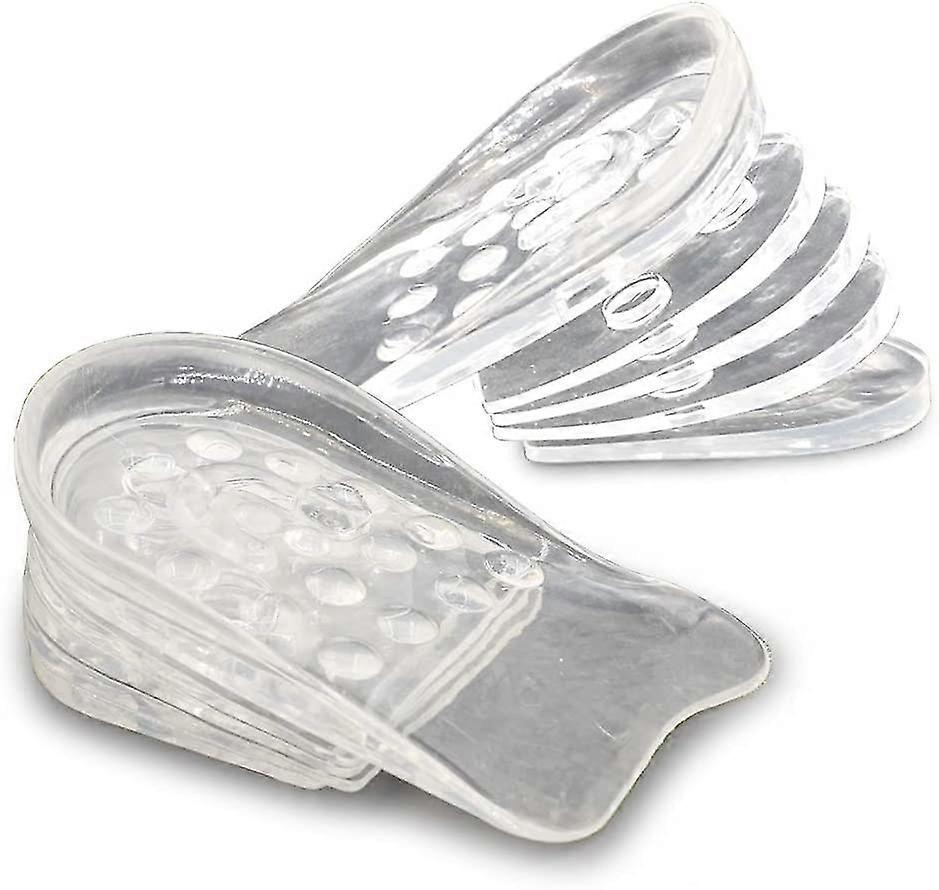 Adjustable 5-layer Height Increase Insoles, Silicone Heel Cushion Inserts For Men And Women, Gel Heel Lift Inserts For Leg Length Discrepancy