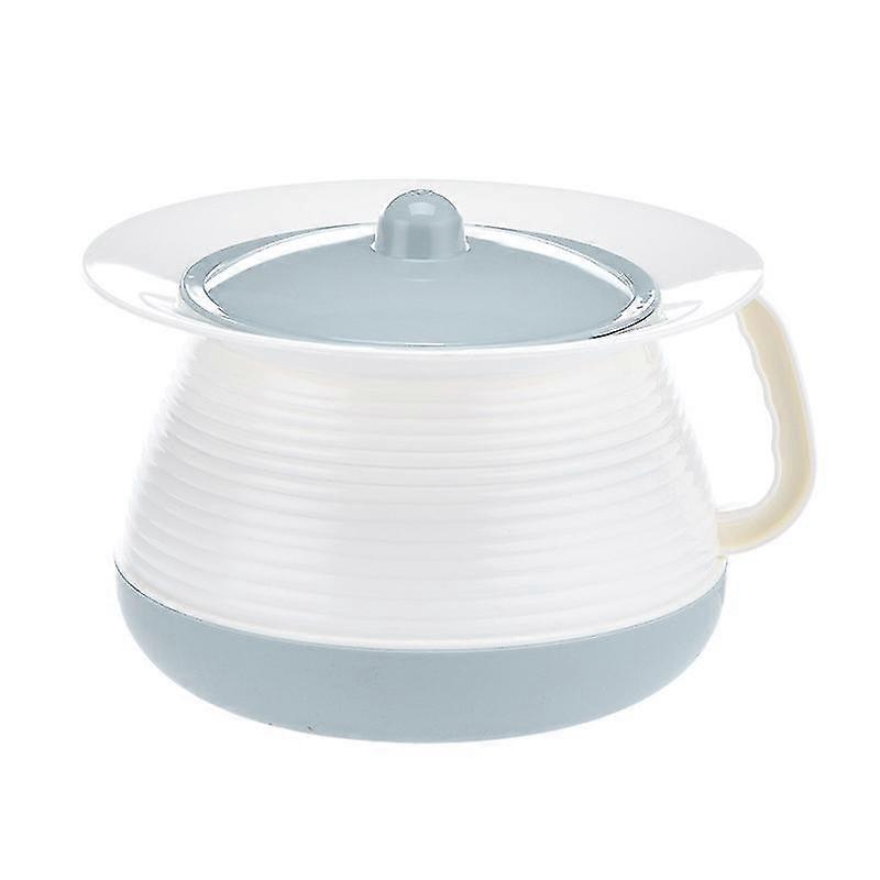 1pc Plastic Elder Chamber Pot Household Spittoon Simple Spittoon With Lid Handle