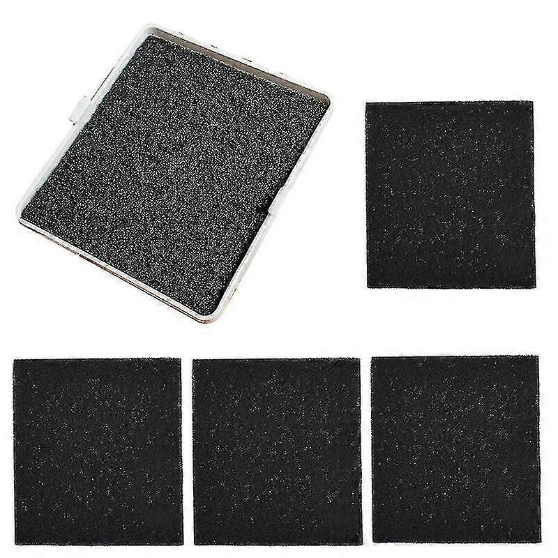 5 Pcs Activated Carbon Filter Cotton For Cat Litter Boxes Cleaner Replacement