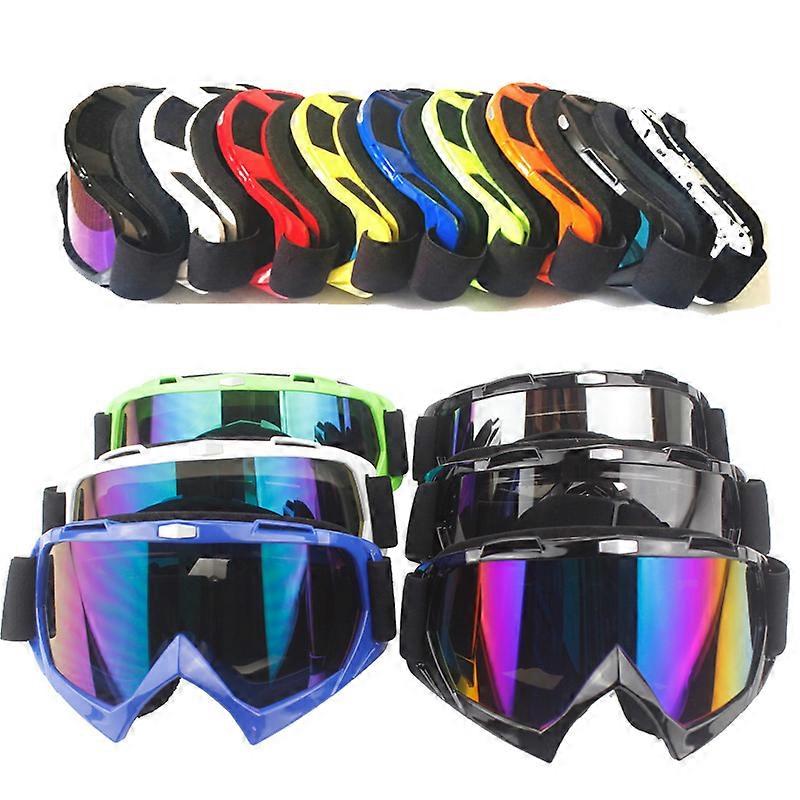 Yetişkin Motokros Gözlükleri Motosiklet gözlükleri Gözlükler ATV Temizle Lens Kayak Kaskı Googles Off-road Kawasaki Oculos Gafas için