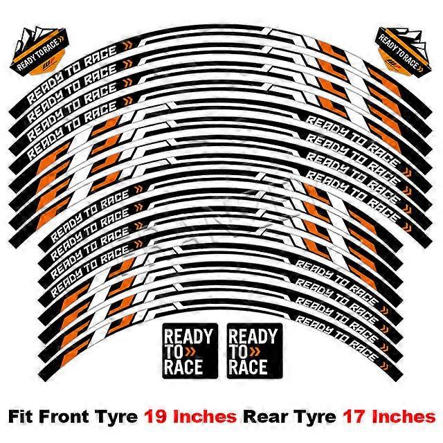 Αντανακλαστική ταινία ζαντών χαλκομανιών πλήμνης αυτοκόλλητων ετικετών μοτοσικλετών αξεσουάρ μοτοσικλετών για KTM SUPER 1290 ADVENTURE Adv 790 890 990 1190 1090
