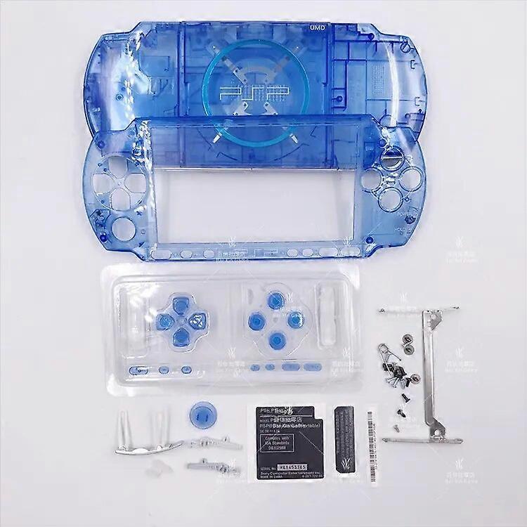 Crystal Colors For PSP3000 PSP 3000 3004 Game Console Shell Replacement Full Housing Cover Case with Button kit
