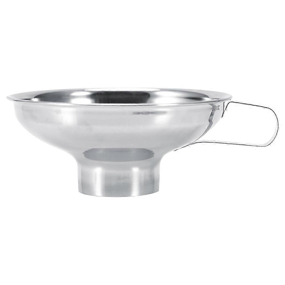 Stainless Steel Canning Funnel with Handle for Kitchen Use