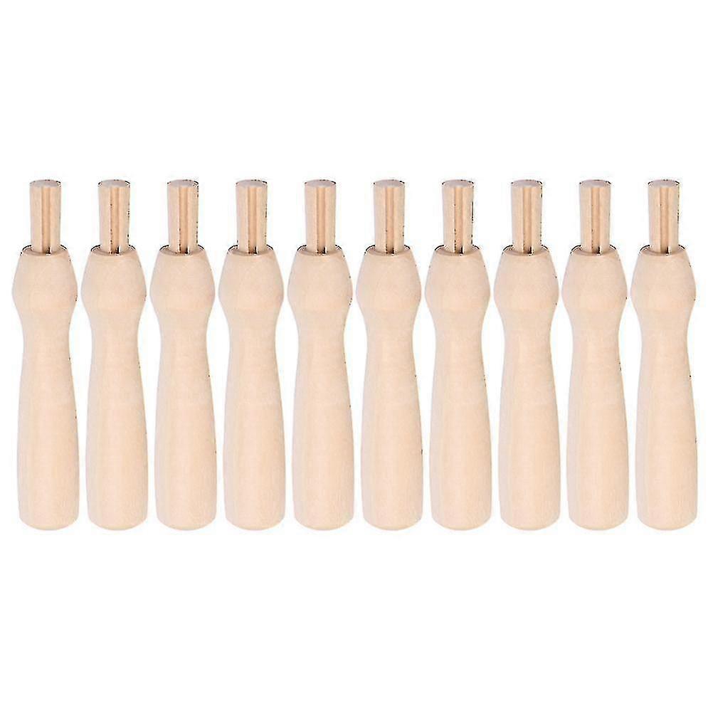 10 Pcs Adjustable Stand Diy Wool Felt Tool Needle Felt Handle Needle Felt Wood Handle Felting Needle Replacement Part