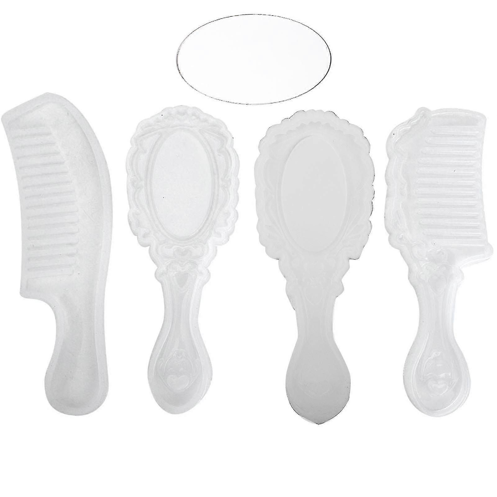 DIY Reusable Silicone Mirror Hair Comb Craft Making Mold