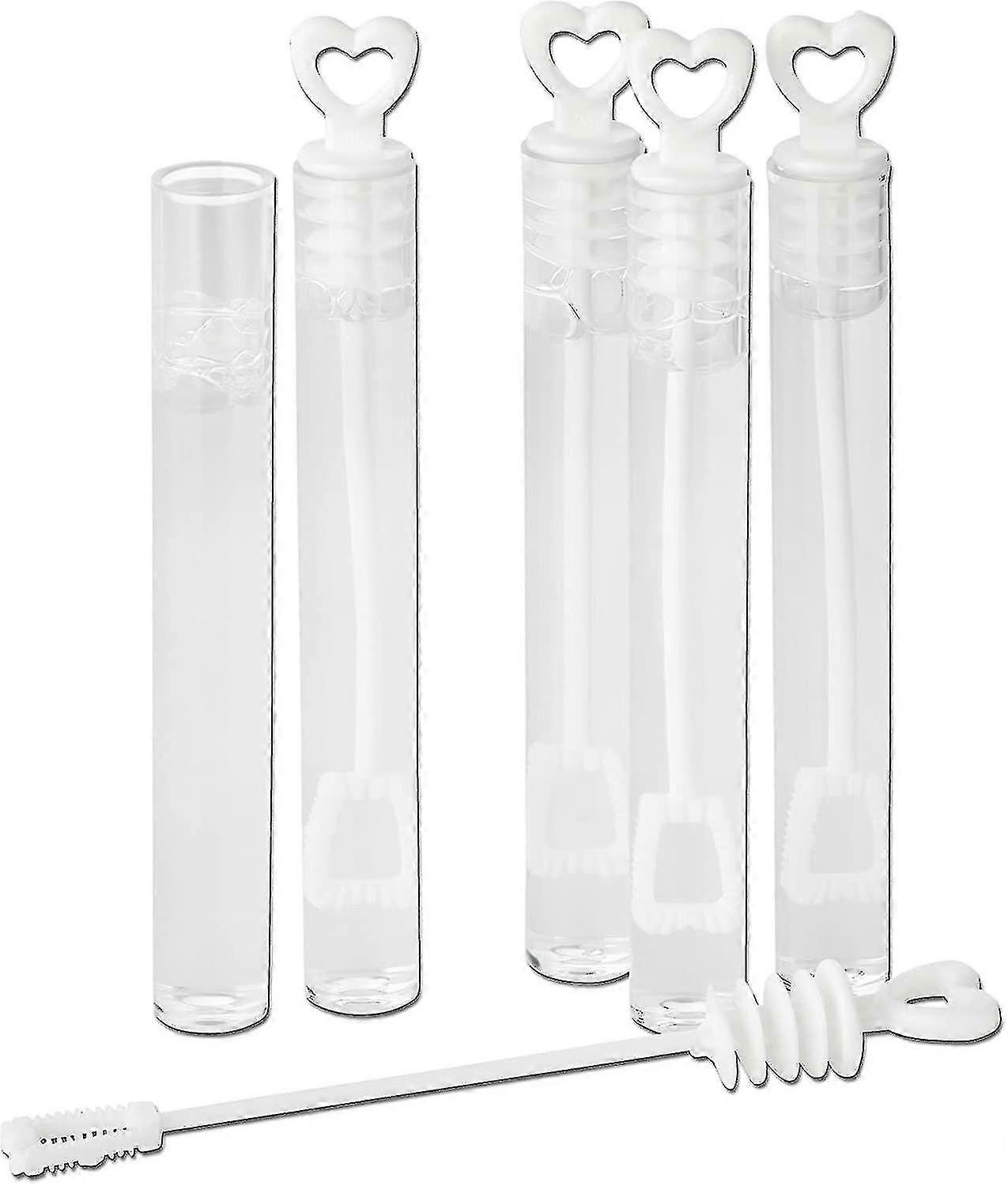 48 Seifenblasen - Wedding Heart Handle Hochzeitsblasen (leere Flasche)
