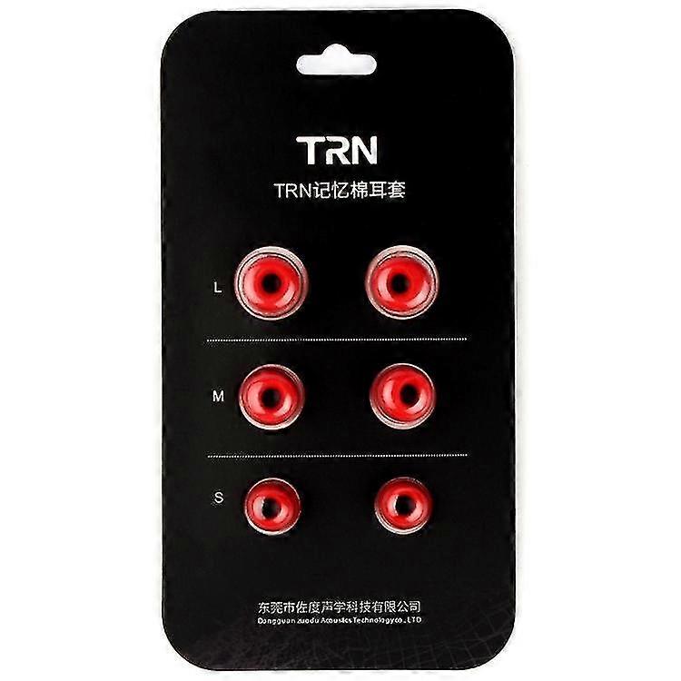 Trn Earphone Silicone Memory Foam Earplug(black)