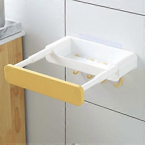 Retractable Concealed Sink Rack - Yellow Pot Lid Holder