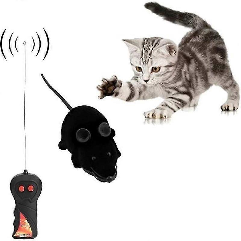 1pcs Mouse Robotic Cat Toy - Black