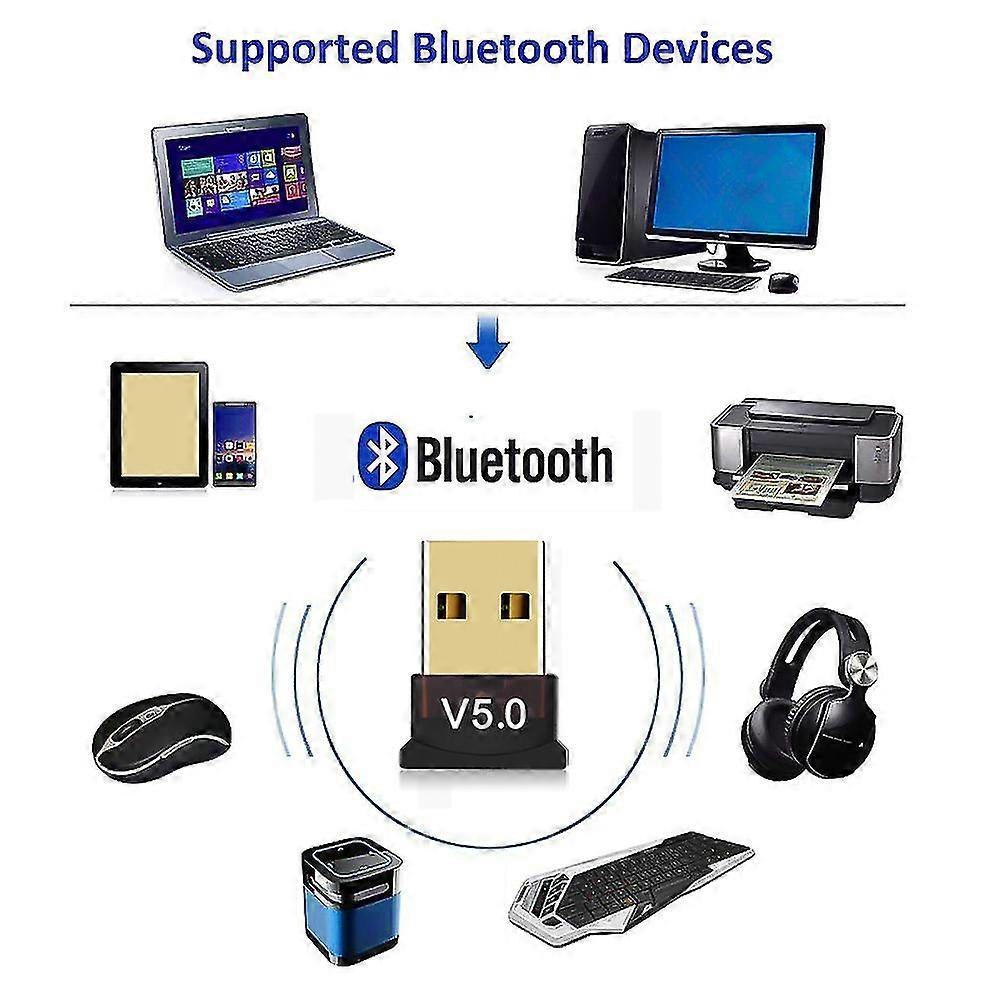 1pc Bluetooth5.0-compatibile adattatore trasmettitore usb per computer pc recettore laptop auricolare stampante audio auricolare bluetooth