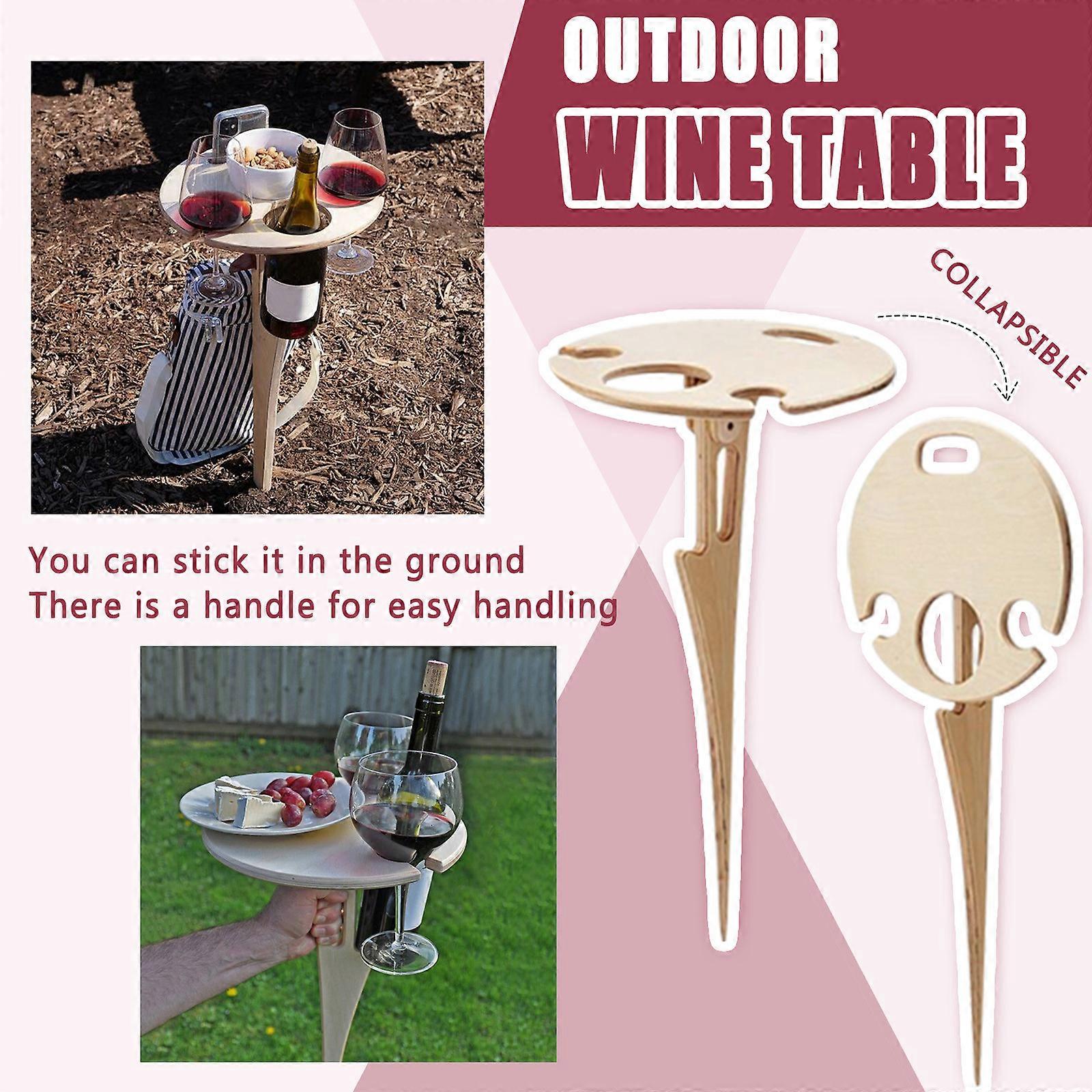 Portable Foldable Table Wine Whisky Beer Wine Folding Desk Outdoor Furniture Tables Picnic Tools Party Games Drinking Desk