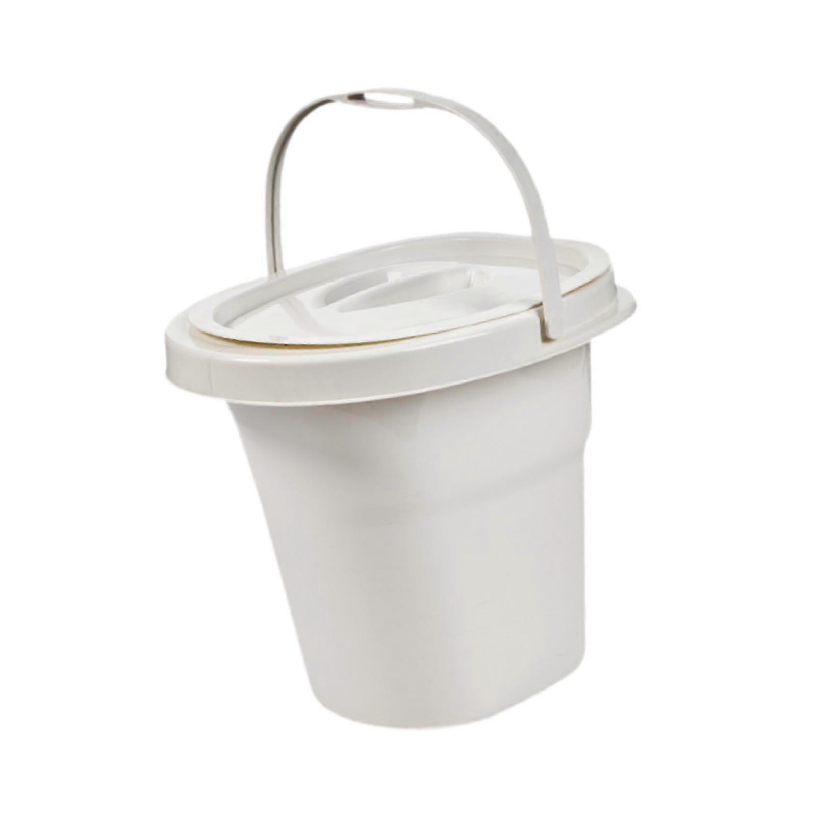 Vaso da notte comodo da usare contenitore per pipì solido per interni casa anziani bianco