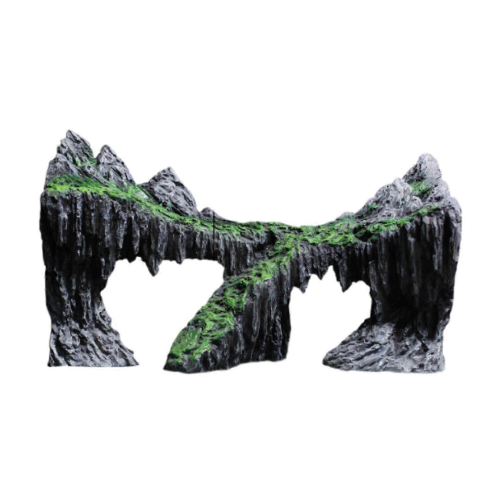 Fish Tank Rockery Cave Fish Cave Resin Hideaway Cave for Betta Cichlid Style A