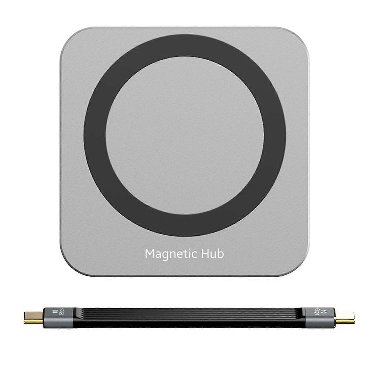 8 in One USB C Hub with M.2 NVMe SATA SSD Enclosure USB C Hub Adapter 10Gbps PD100W USBC 3.2 for M.