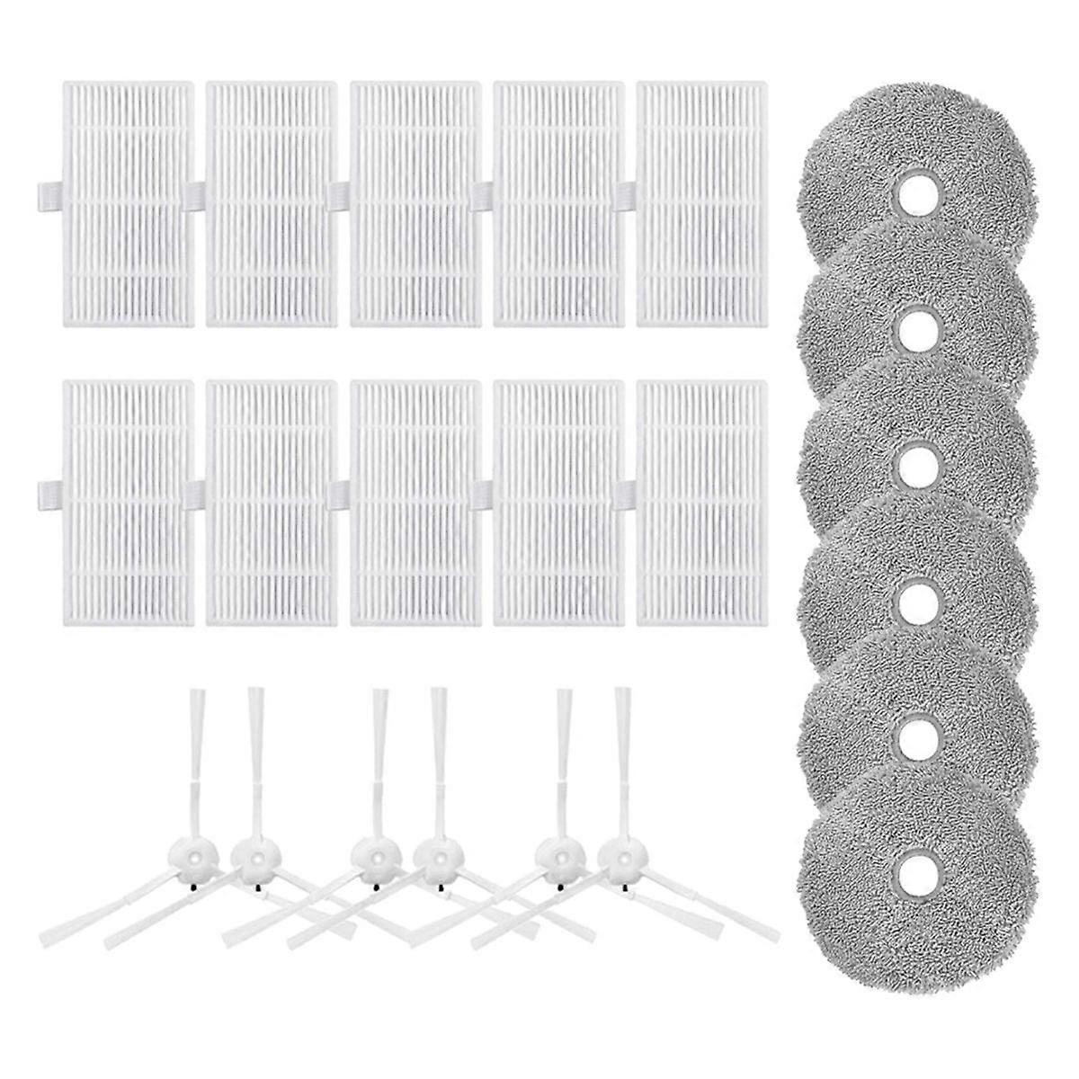 For W2 Spare Parts Side Brush Hepa Filers Mop Cloths Replacement Robot Vacuum Cleaner Parts
