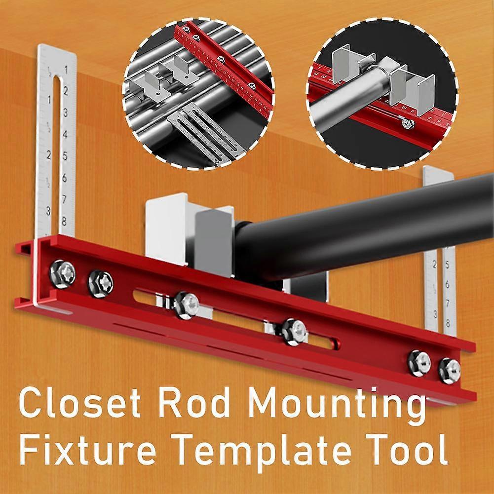 Closet Rod Mounting Fixture Template Tool