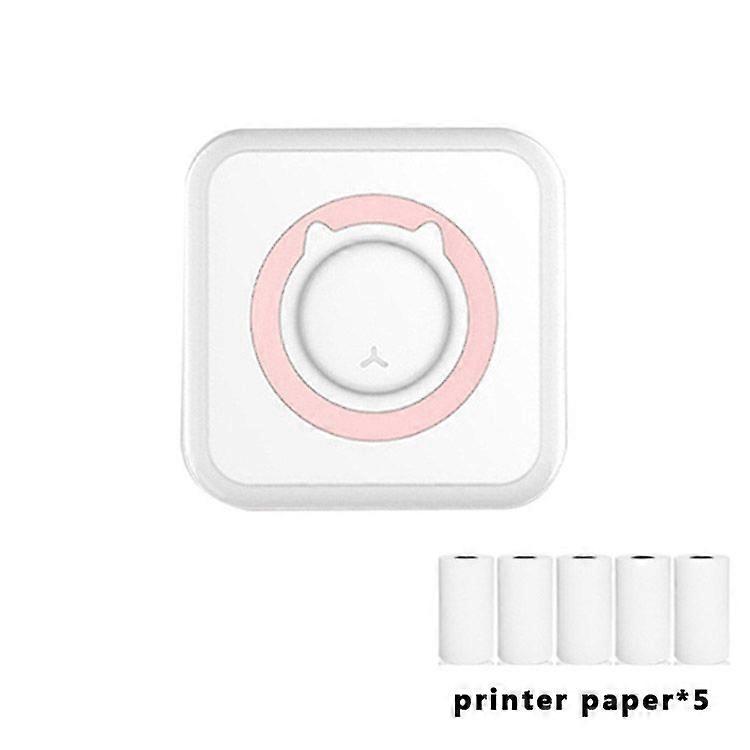 Portable Mini Thermal Printer Wirelessly BT 203dpi Photo Label Memo Wrong Question Printing