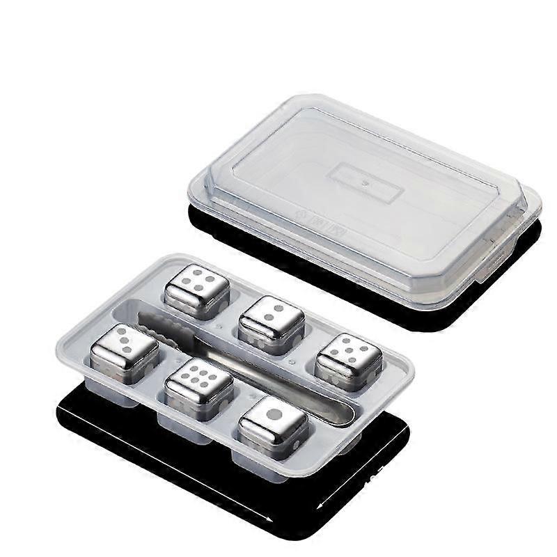 Stainless Steel Ice Cube Frozen Ice Wine Stone Set Metal Ice Ball Wine Whiskey Ice Bar