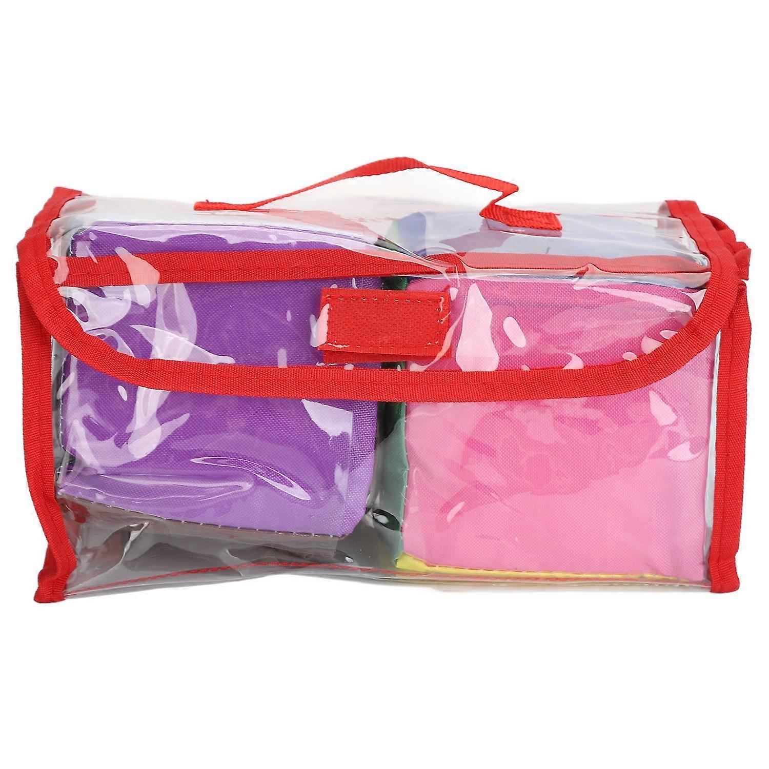 2pcs DIY Education Playing Game Dice with Clear Pocket Early Learning Soft Foam Dice for Teaching wi