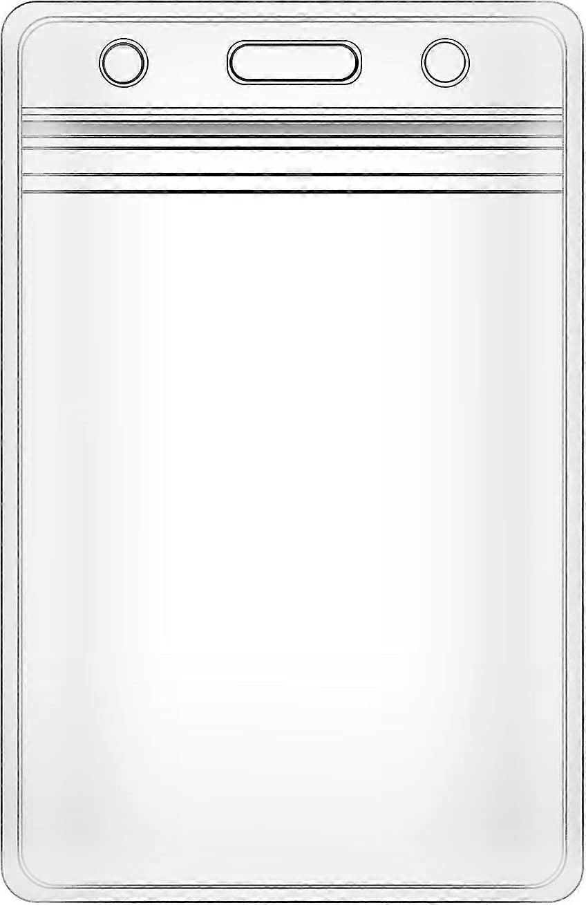 Clear Plastic Vertical Name Tag Badge Id Card Holders (10pcs)