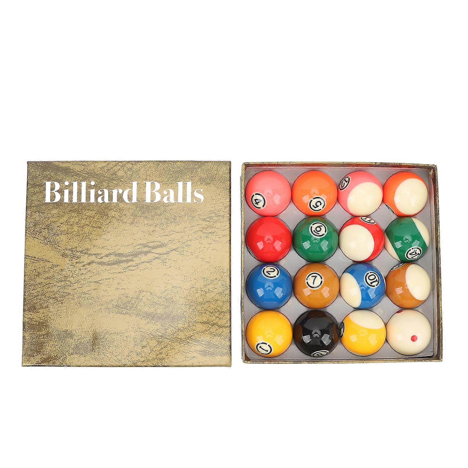 16 قطعة كرات البلياردو مجموعة 2.25 بوصة كرات طاولة البلياردو الراتنج للتدريب استبدال ملحقات البلياردو