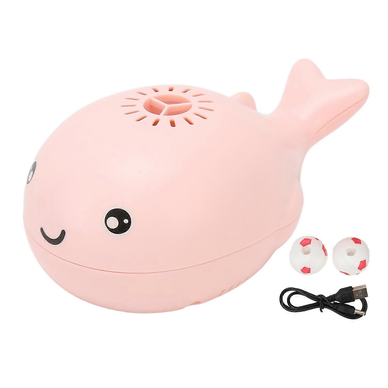 Whale Floating Ball Toy Cartoon Style USB Charge Bladeless Safe Durable Electric Blowing Floating Ba
