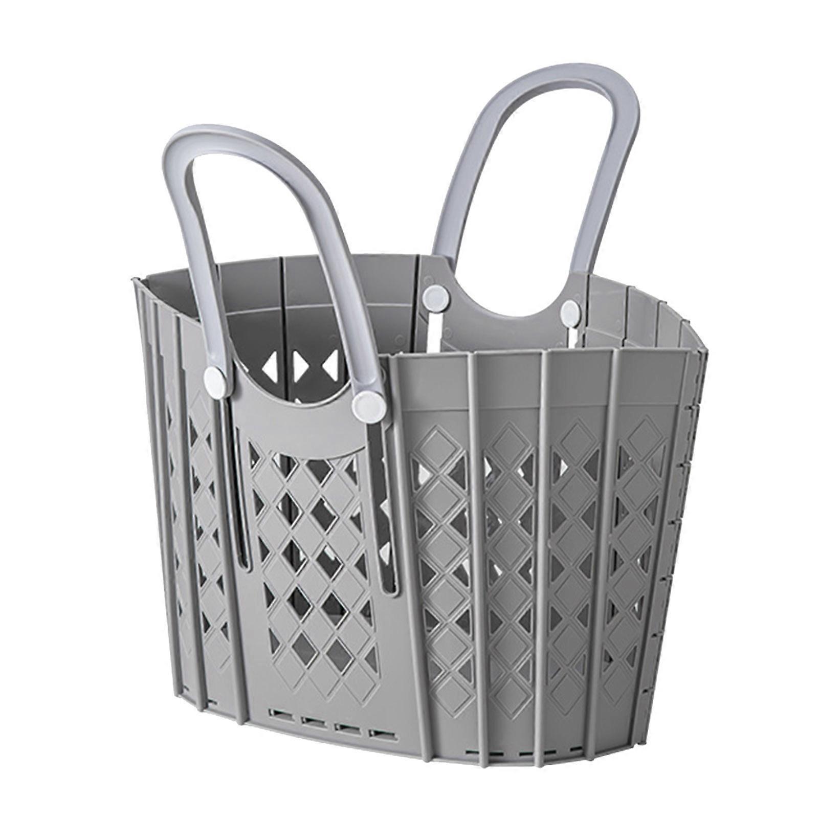 Laundry Basket Multifunction Plastic Foldable Clothes Hamper with Handles for Home Bathroom