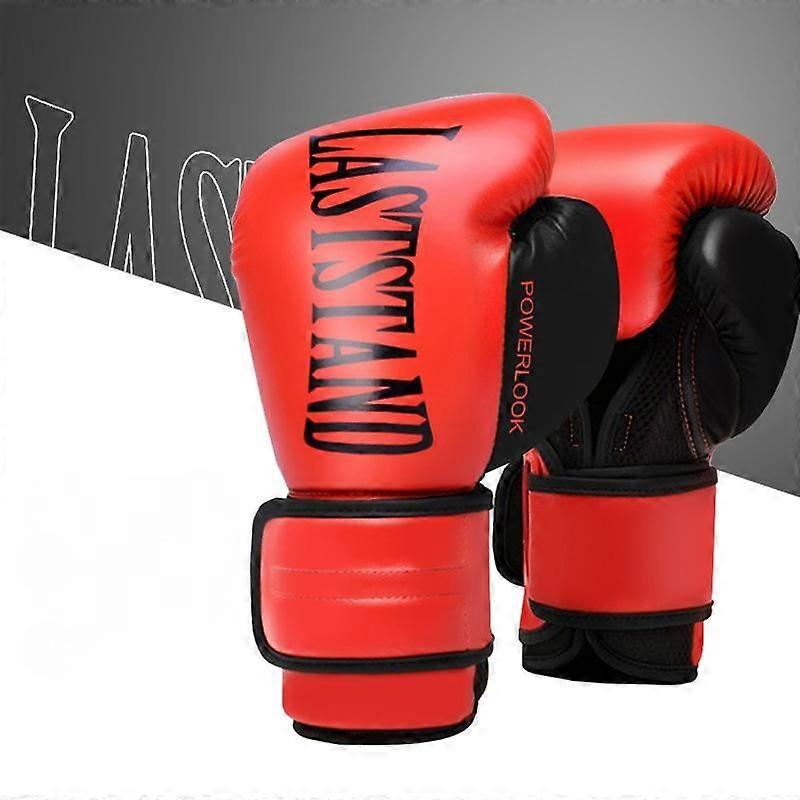 Adult Boxing Gloves for Boxing, Kickboxing, Karate, Muay Thai, MMA Training Pearlescent color matching red 12oz