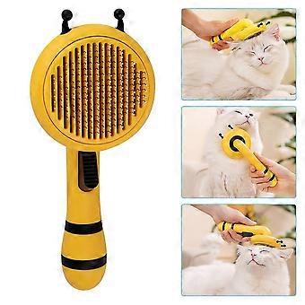 Pet Brush Dog Cat Hair Remover Comb Grooming Massasje Deshedding