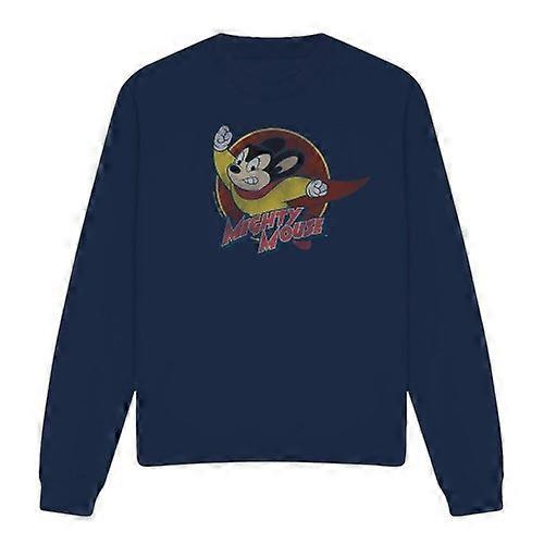 Mighty Mouse Unisex Adult Circle Sweatshirt