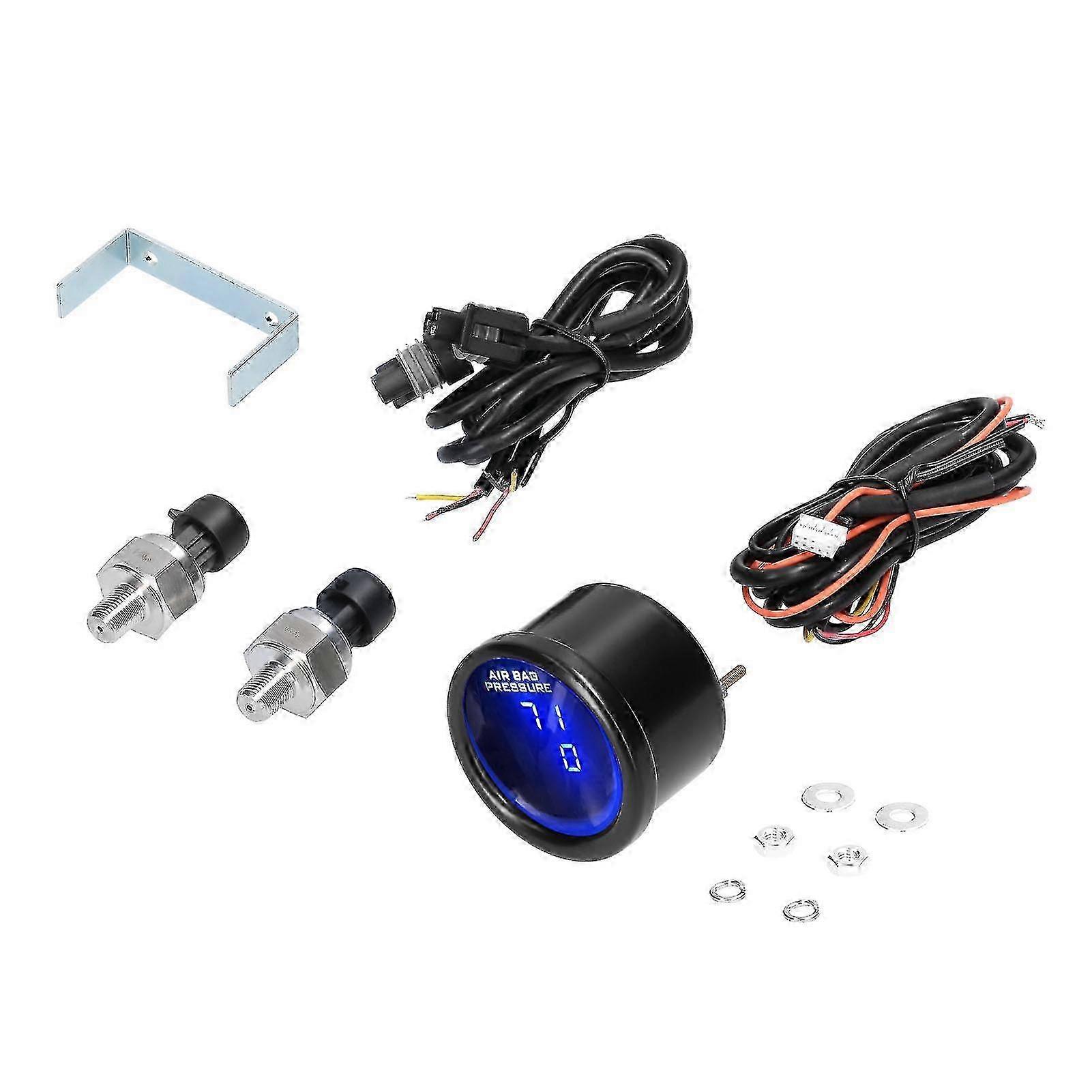 Digital LED Air Pressure Gauge with Dual Display
