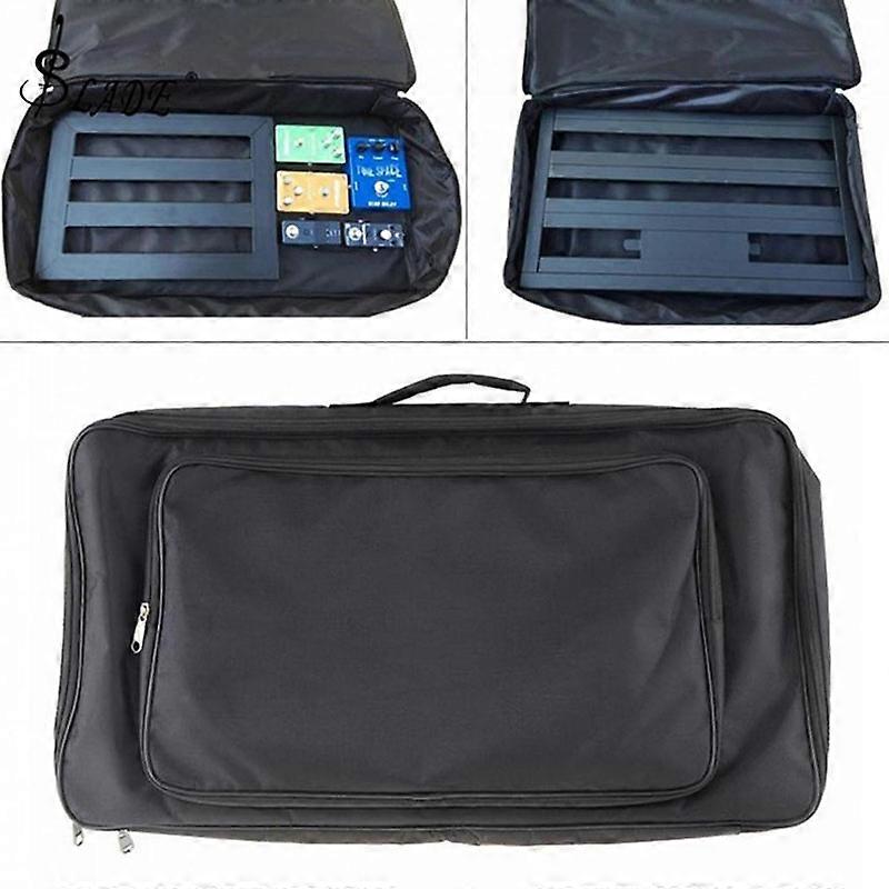 60*33*10cm Black Universal Portable Guitar Effects Pedal Board Gig Bag Soft Case Large Stylish DIY Guitar Pedalboard