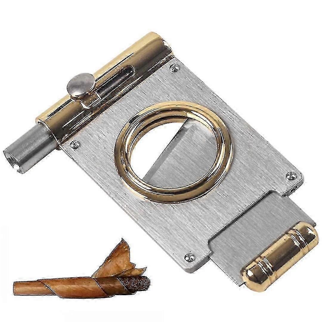 シガーカッター多機能ステンレススチールシガーカッター内蔵シガーパンチカッターギフトシガー愛好家1個