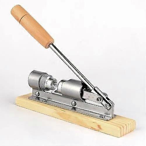 Hiware Good Heavy Duty Pecan Nut Cracker Tool with 4 Picks, Wood Base & Handle