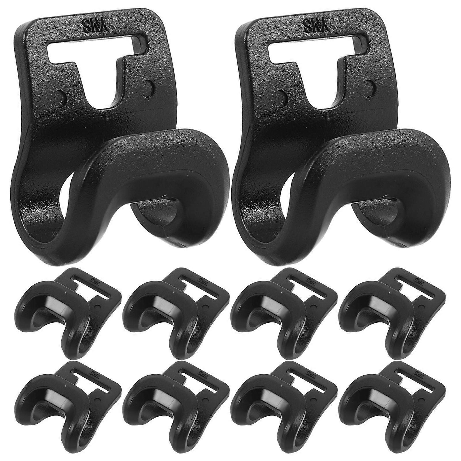 10PCS Plasttältkrokar för utomhuscamping Canopy Krokar för tältstångsanslutning Enkel installation Tältklämma för inre yttertält Campingtillbehör