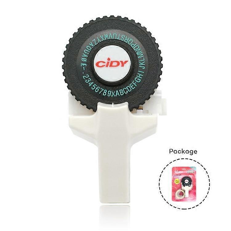 Motex E-101 Manual Label Maker with 2Pcs 9mm Label Tapes for Motex 3D Label Printer Labeling Machine