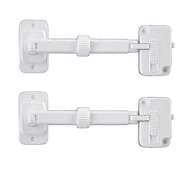 Adjustable Safety Window Restrictor, Safety Window Restrictor Window Safety For Kids And Pets  2Pcs White