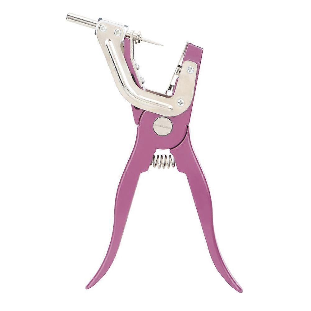 Stainless Steel Automatic Rebound Vertical Pig Cow Cattle Poultry Ear Tag Plier Applicator Puncher Tagger