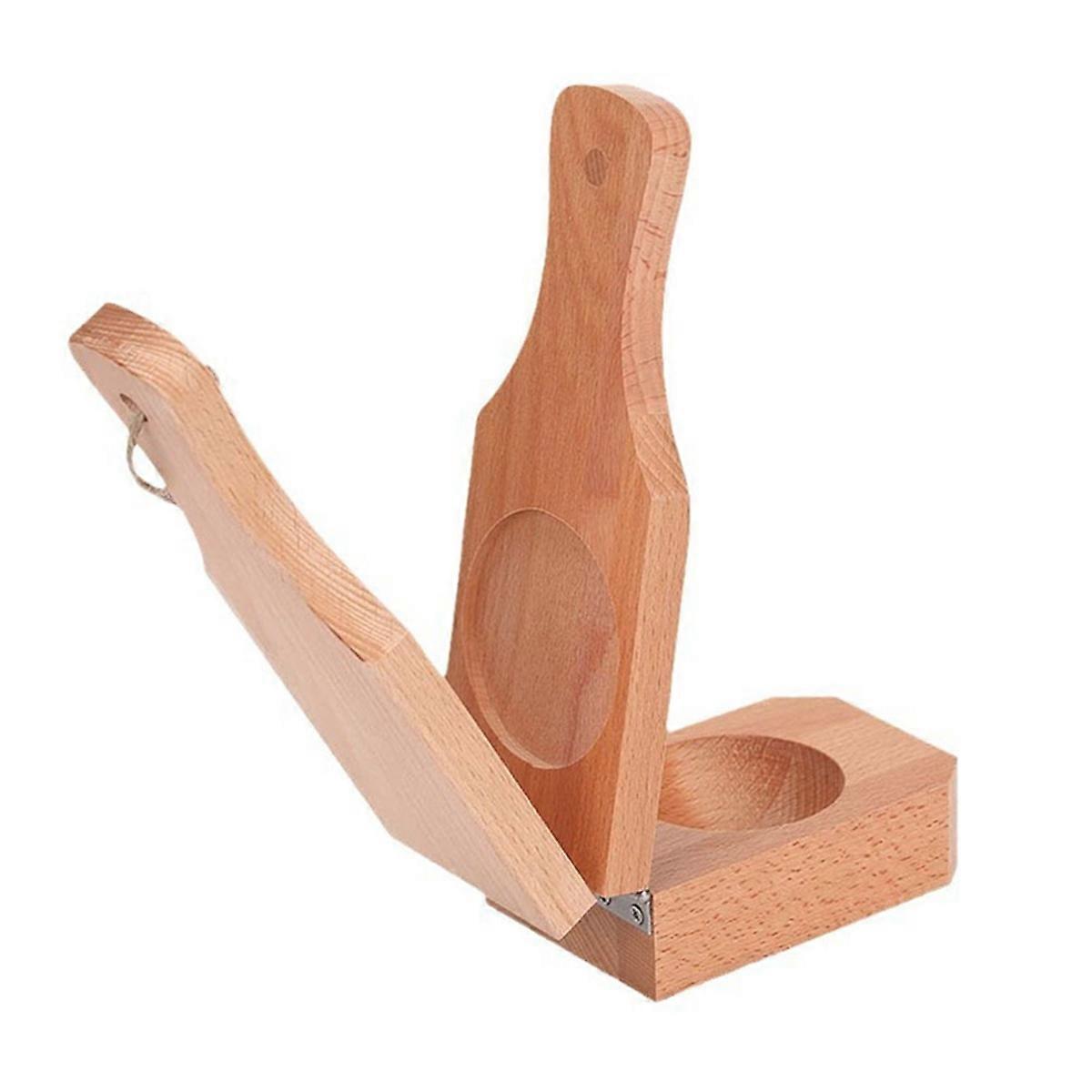 2 in 1 Wood Reusable Plantain Smasher,Portable Plantain