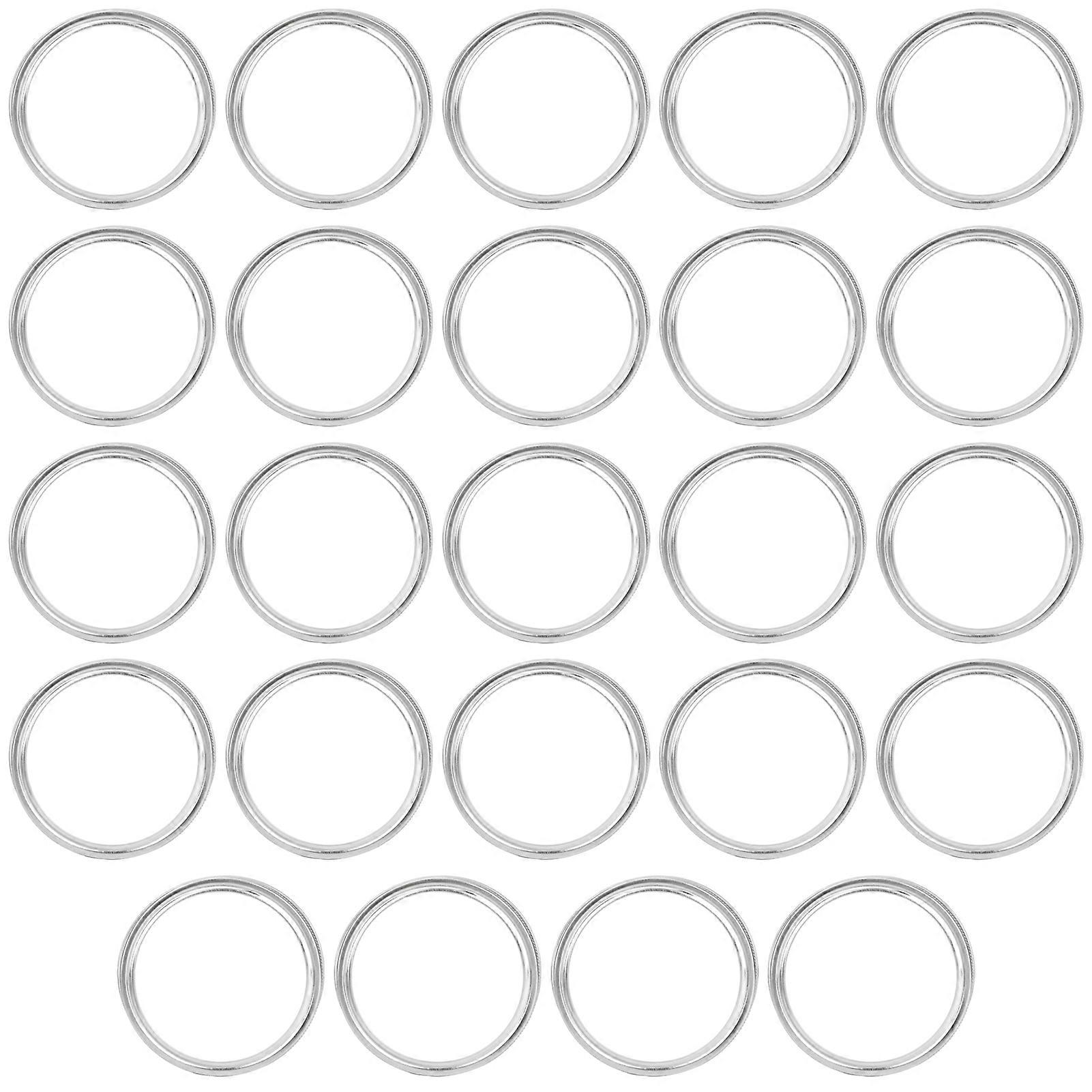 24pcs Jar Sealing Storage Lids Split‑Type Solid Caps Round Shape Can Accessory Kitchen Supplies