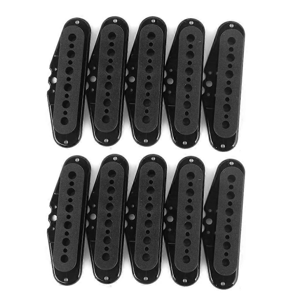 Πλαστική Κιθάρα Pickup Bobbins 48mm Pole Spacing Guitar Accs Σετ 10 Μαύρο