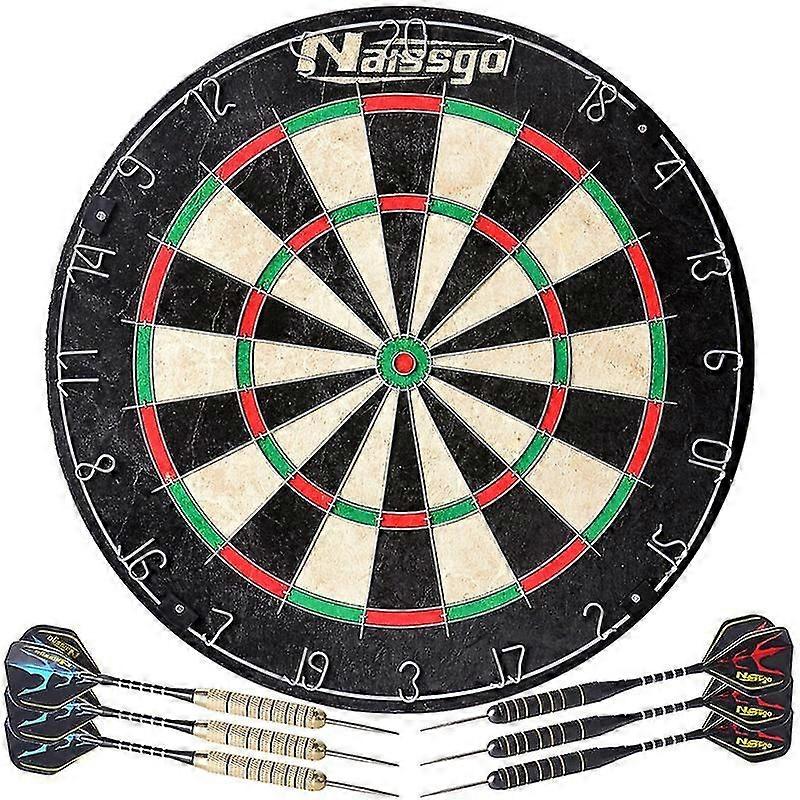 Round net target Qiongma dart board 18inch competition dart board containing 6 darts darts hemp targ