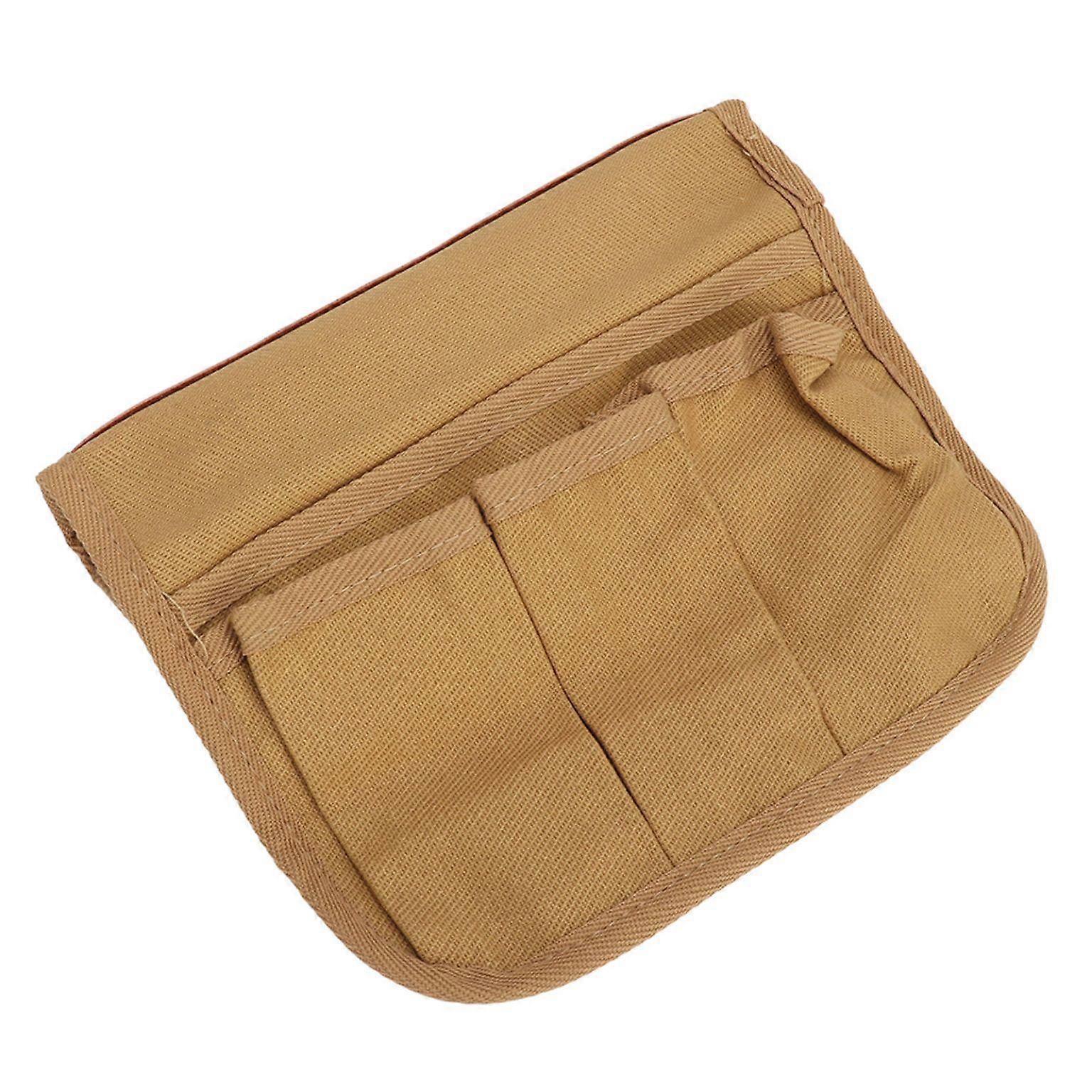 Large Capacity Waterproof Canvas Beach Chair Armrest Bag