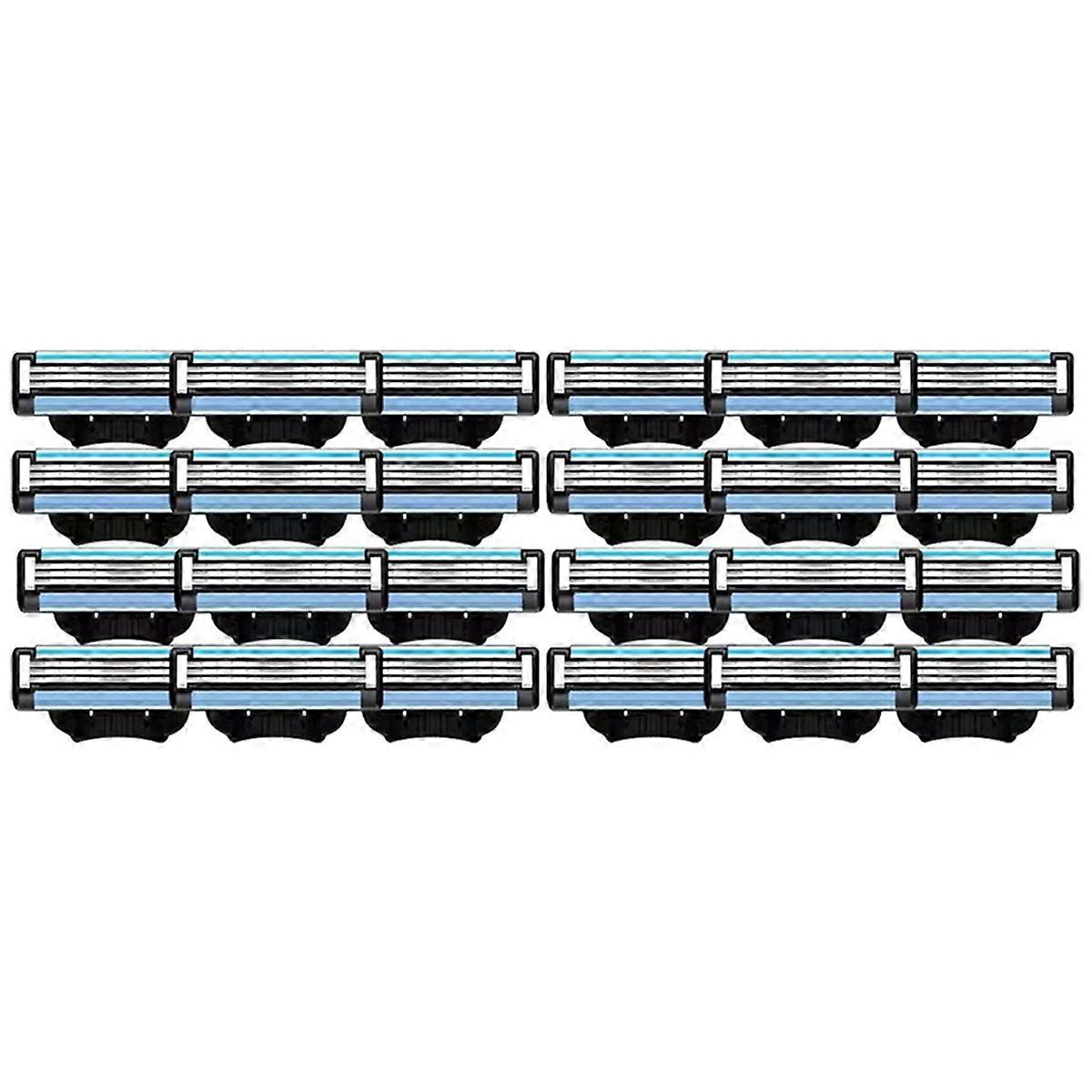 24PCS Shaver Blades 3 Blades Refills 3 Mens Refills Shaver Blades